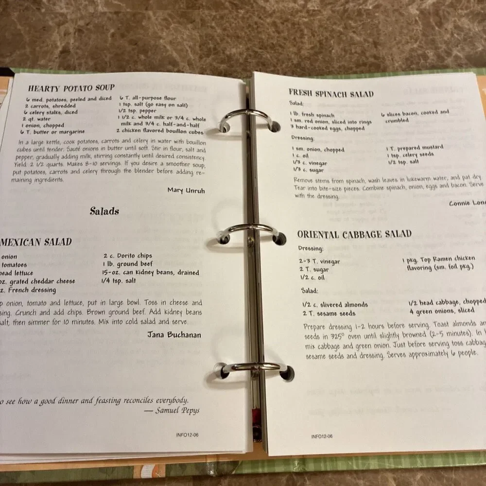 Vintage A Taste of Tradition Cookbook Recipes Valley View Women's Club 2006